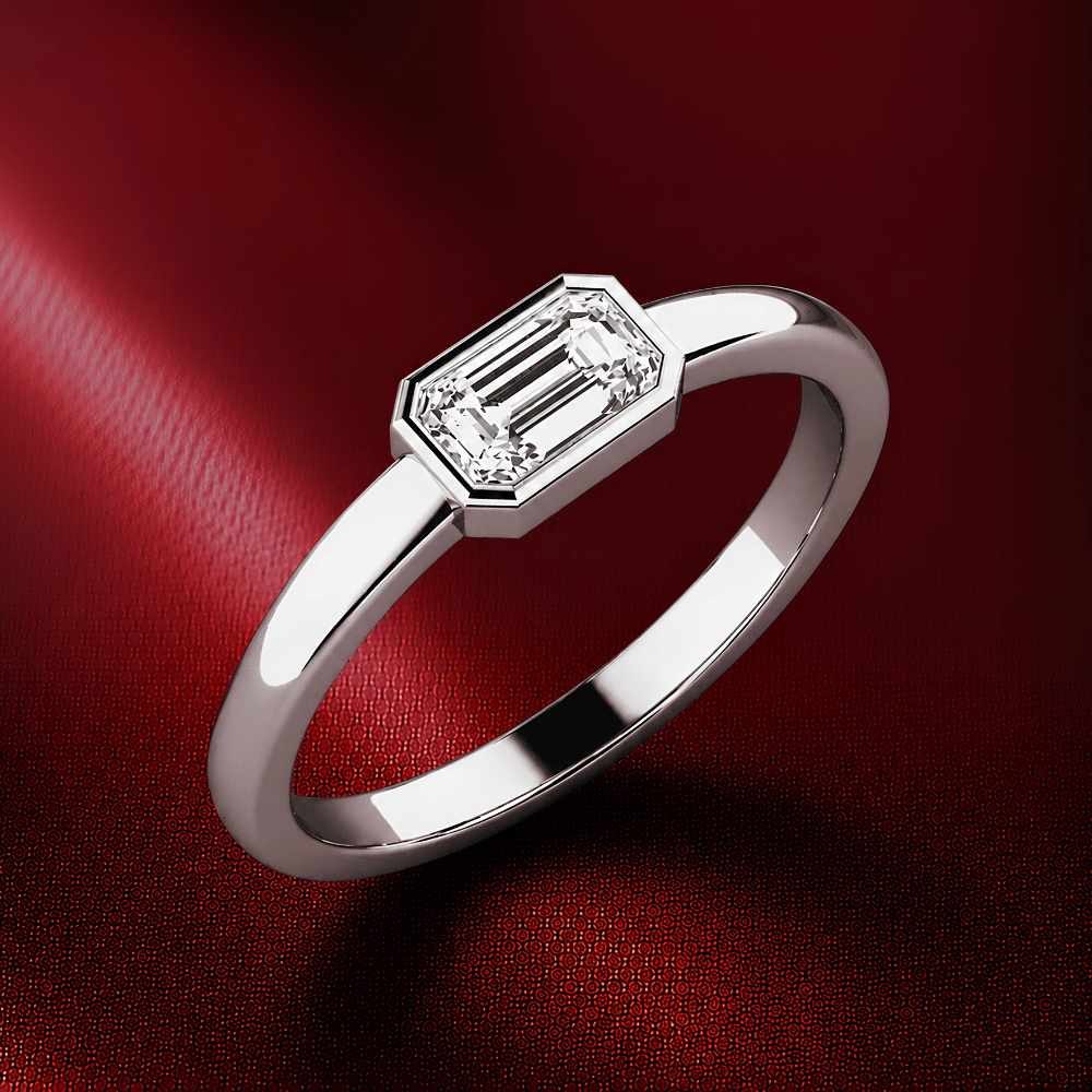 Caninna 1CT Classic Lab Grown Moissanite Ring