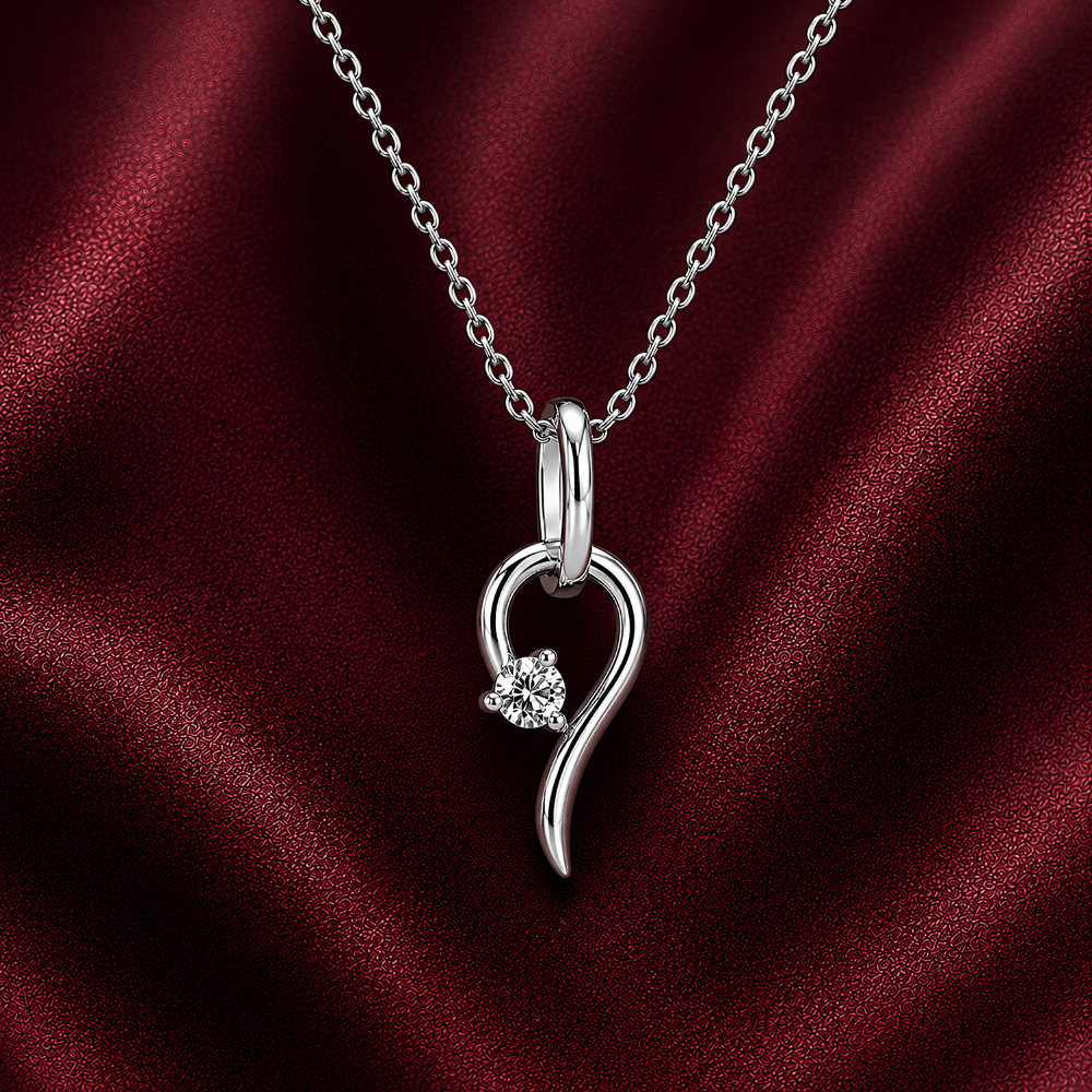 Lucky Charm 0.5CT Lab Grown Moissanite Pendant