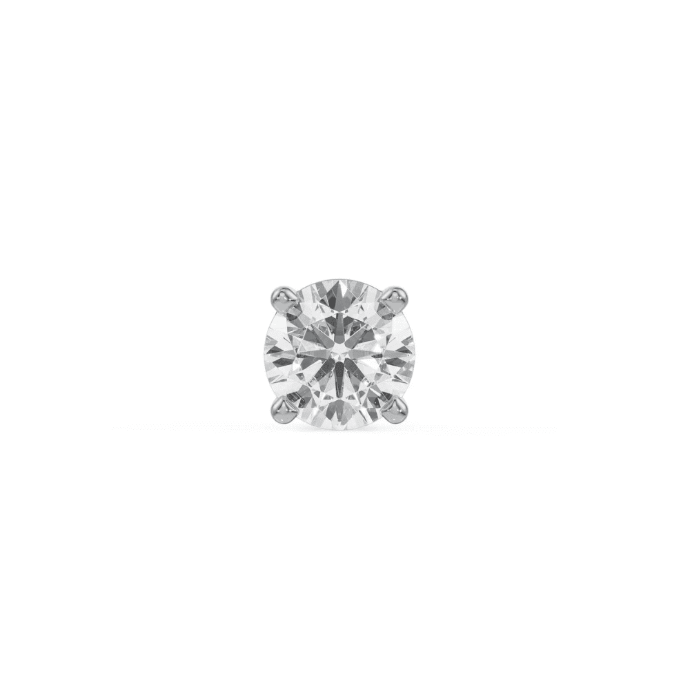 Avir Round Lab Grown Diamond Solitaire Studs for Men