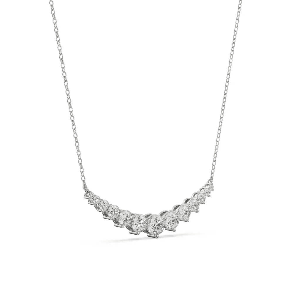 Hamesha Round Lab Grown Diamond Necklace