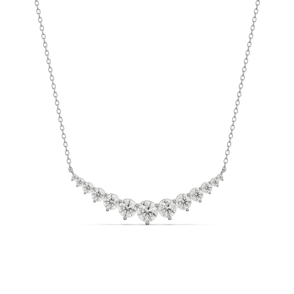 Hamesha Round Lab Grown Diamond Necklace