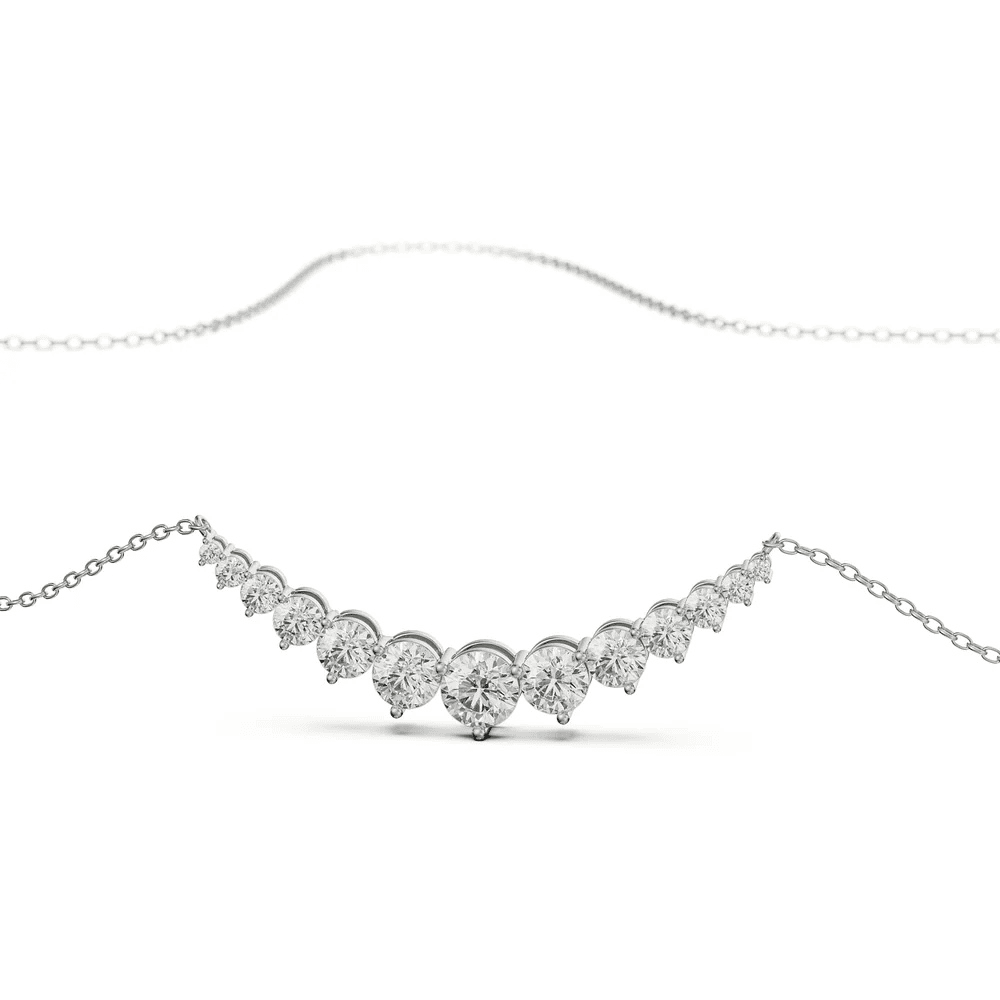 Hamesha Round Lab Grown Diamond Necklace