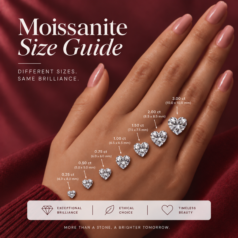 Eternal Infinity Heart Lab Grown Moissanite Lariat Necklace