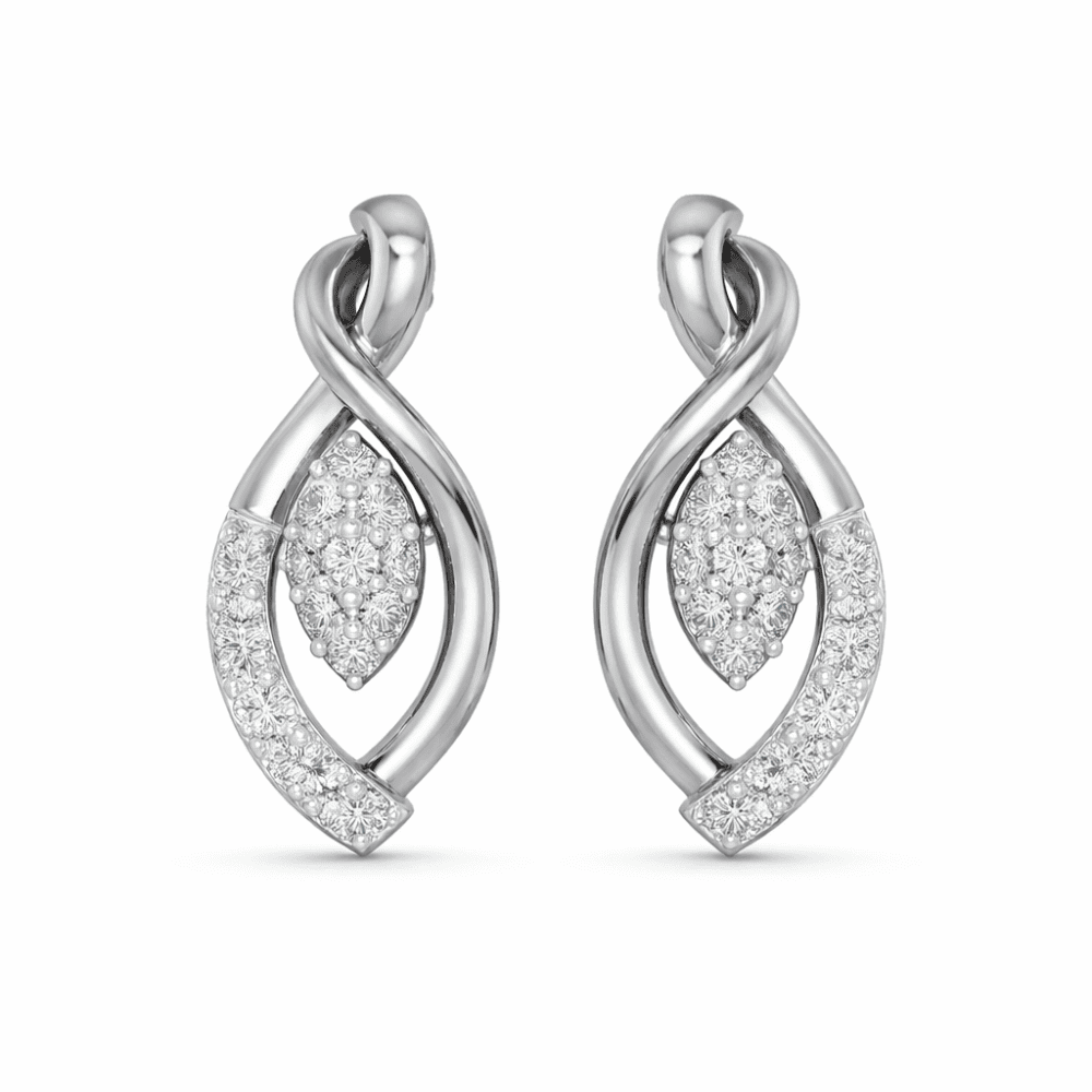 Roshan Jhalak Lab Grown Diamond Earrings