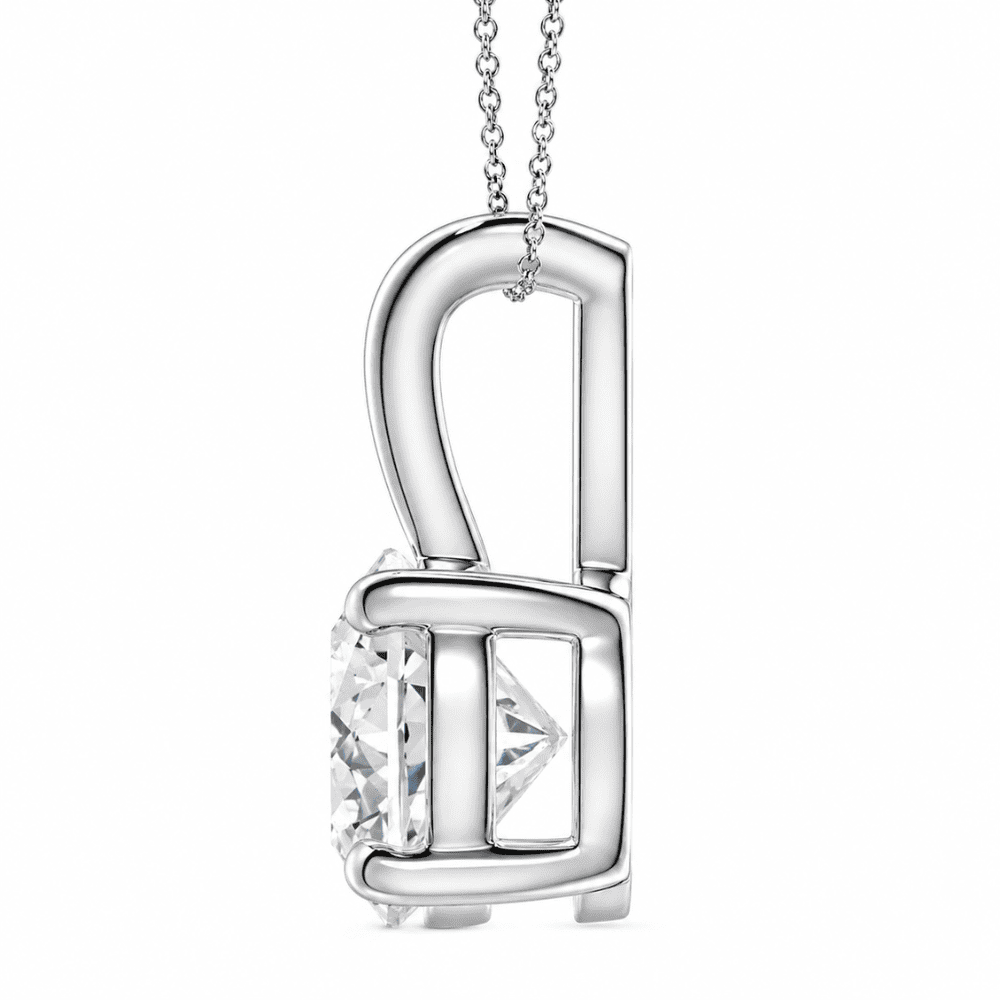 Roshan V-Bale Lab Grown Diamond Solitaire Pendant