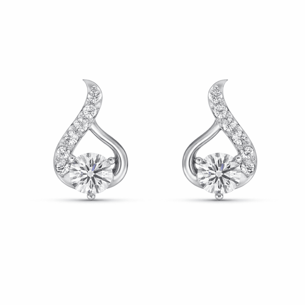 Samaras Solitaire Lab Grown Diamond Earrings