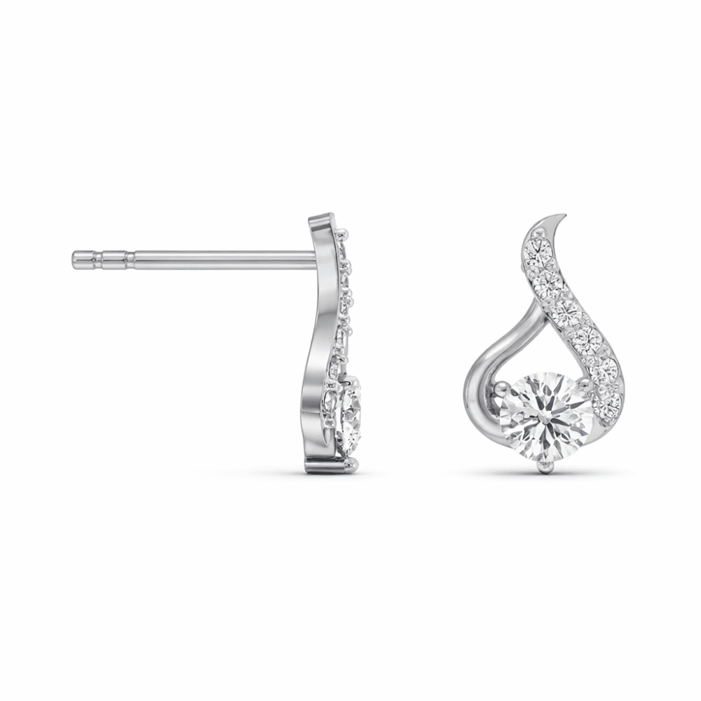 Samaras Solitaire Lab Grown Diamond Earrings