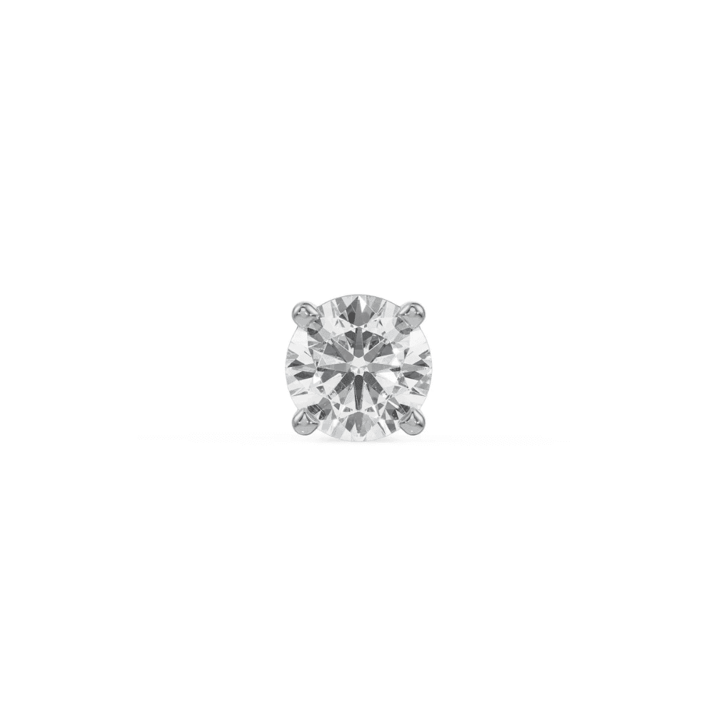 Veer Round Lab Grown Diamond Solitaire Studs for Men